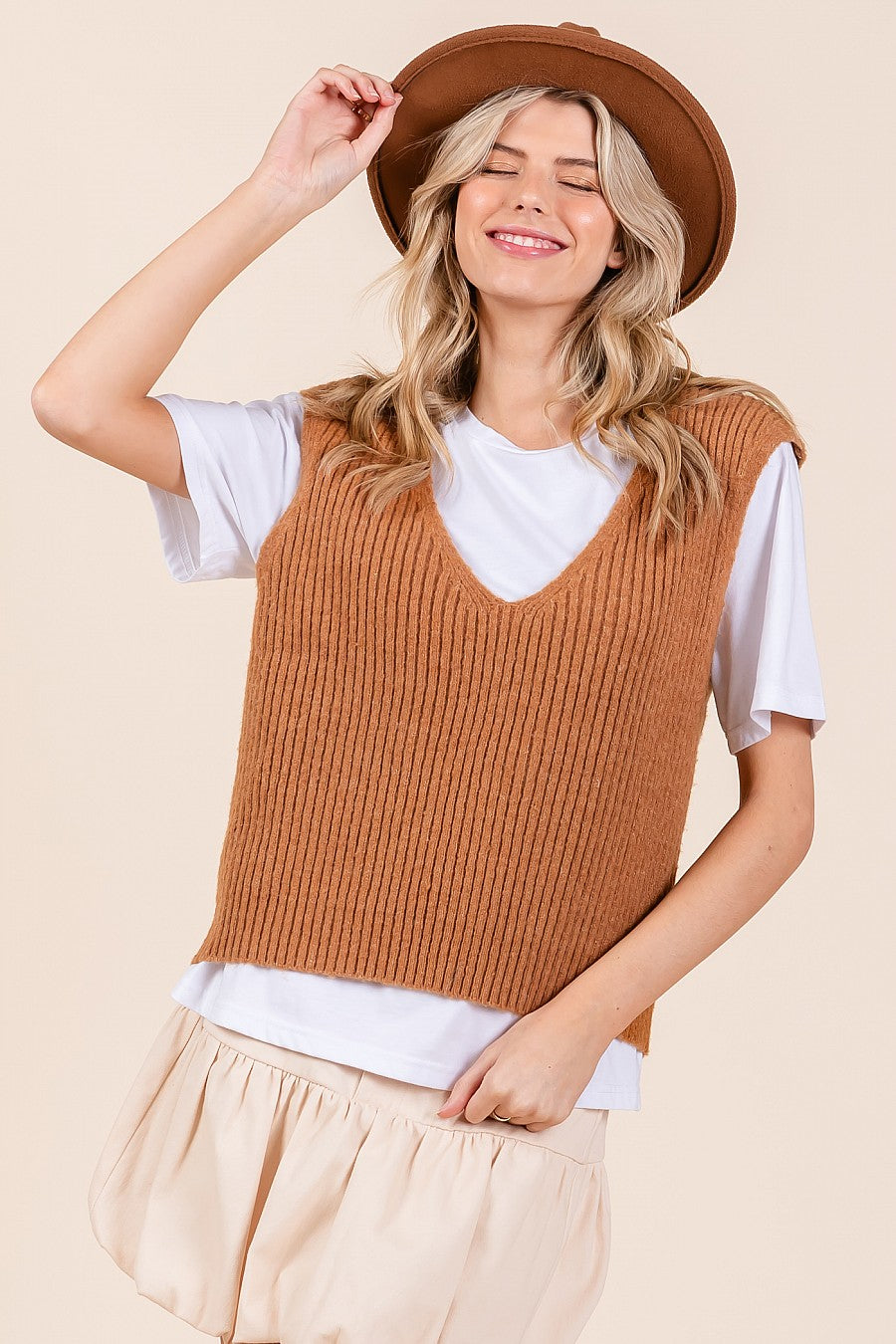 Knit Sweater Vest/T-Shirt