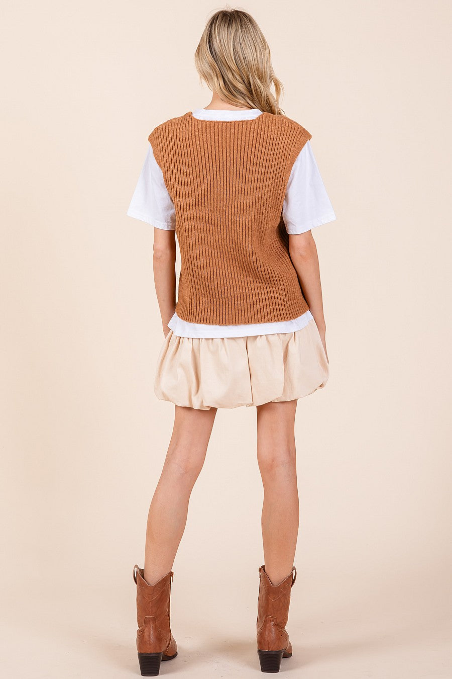 Knit Sweater Vest/T-Shirt