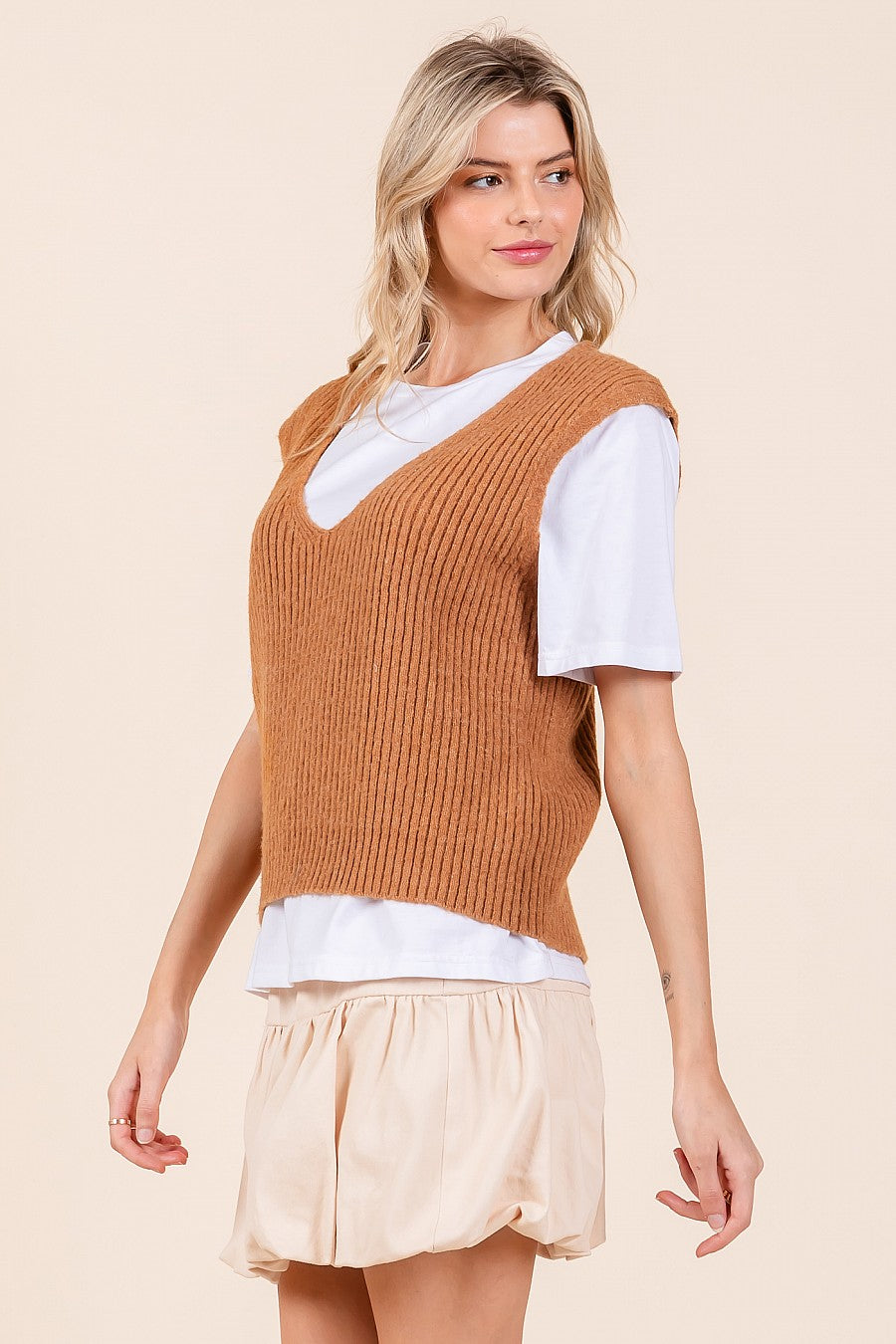 Knit Sweater Vest/T-Shirt