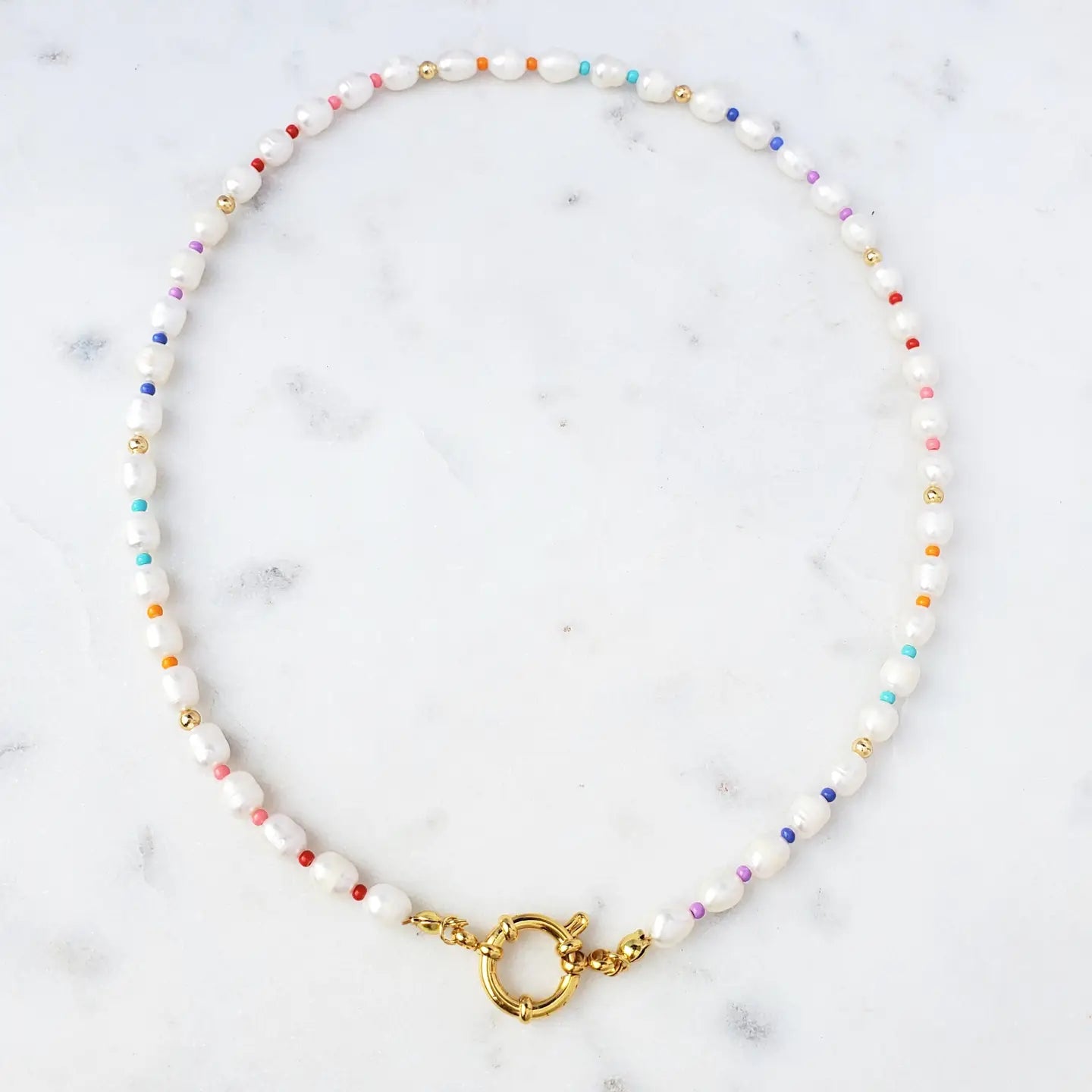 Summer Forever Colorful Pearl Necklace